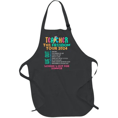 Teacher The Freedom Teacher Life 2024 Full-Length Apron With Pockets