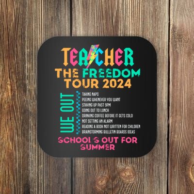 Teacher The Freedom Teacher Life 2024 Coaster