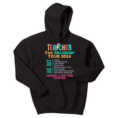 Teacher The Freedom Teacher Life 2024 Kids Hoodie