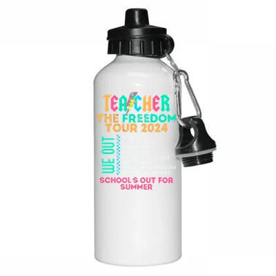 Teacher The Freedom Teacher Life 2024 Aluminum Water Bottle