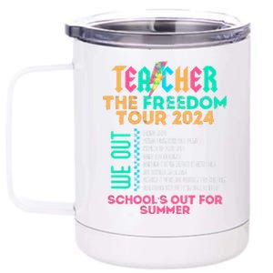 Teacher The Freedom Teacher Life 2024 12 oz Stainless Steel Tumbler Cup