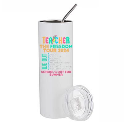 Teacher The Freedom Teacher Life 2024 Stainless Steel Tumbler