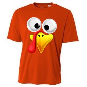 Thanksgiving Turkey Face Matching Family Costume Gift Gift Cooling Performance Crew T-Shirt