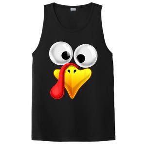 Thanksgiving Turkey Face Matching Family Costume Gift Gift PosiCharge Competitor Tank