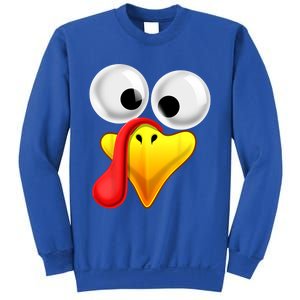 Thanksgiving Turkey Face Matching Family Costume Gift Gift Sweatshirt