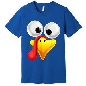 Thanksgiving Turkey Face Matching Family Costume Gift Gift Premium T-Shirt