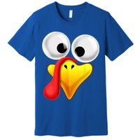 Thanksgiving Turkey Face Matching Family Costume Gift Gift Premium T-Shirt