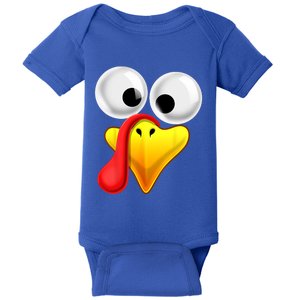 Thanksgiving Turkey Face Matching Family Costume Gift Gift Baby Bodysuit