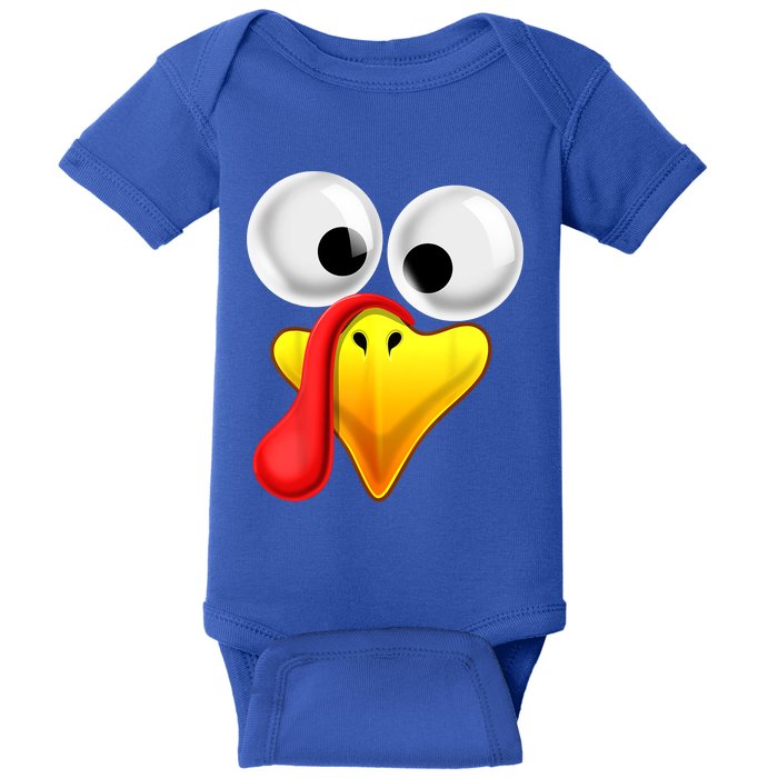 Thanksgiving Turkey Face Matching Family Costume Gift Gift Baby Bodysuit