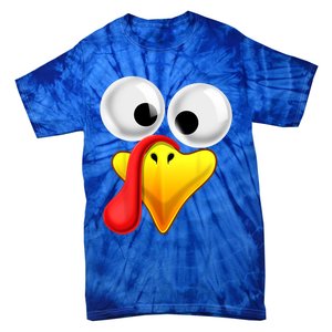 Thanksgiving Turkey Face Matching Family Costume Gift Gift Tie-Dye T-Shirt