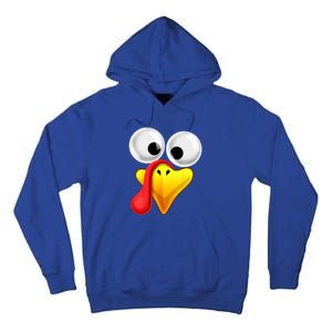 Thanksgiving Turkey Face Matching Family Costume Gift Gift Tall Hoodie