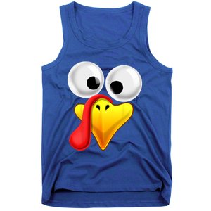 Thanksgiving Turkey Face Matching Family Costume Gift Gift Tank Top