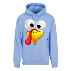 Thanksgiving Turkey Face Matching Family Costume Gift Gift Unisex Surf Hoodie