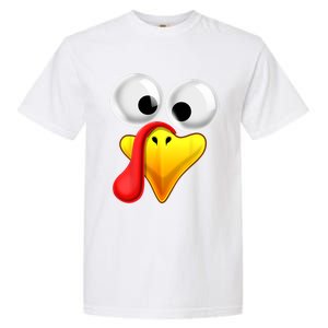 Thanksgiving Turkey Face Matching Family Costume Gift Gift Garment-Dyed Heavyweight T-Shirt