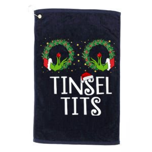 Tinsel Tits Funny Christmas Platinum Collection Golf Towel