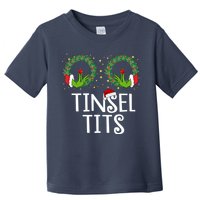 Tinsel Tits Funny Christmas Toddler T-Shirt