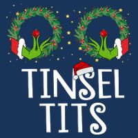 Tinsel Tits Funny Christmas Toddler T-Shirt
