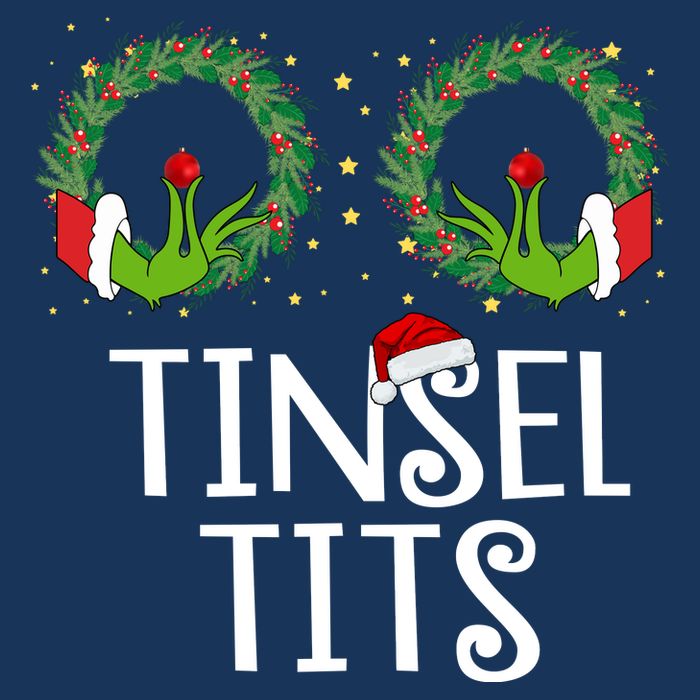 Tinsel Tits Funny Christmas Toddler T-Shirt