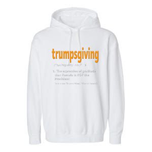 Trump Thanksgiving Funny Turkey Day Trump Won Garment-Dyed Fleece Hoodie