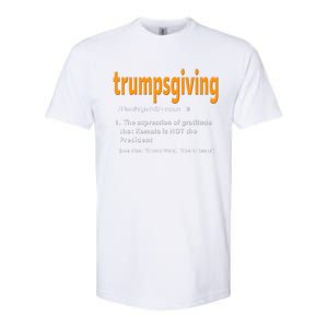 Trump Thanksgiving Funny Turkey Day Trump Won Softstyle CVC T-Shirt