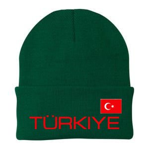 Turkiye Turkey Flag Turkish Sports Jersey Style Knit Cap Winter Beanie