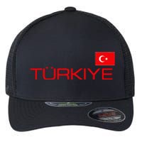 Turkiye Turkey Flag Turkish Sports Jersey Style Flexfit Unipanel Trucker Cap