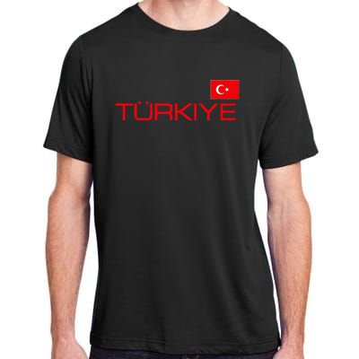 Turkiye Turkey Flag Turkish Sports Jersey Style Adult ChromaSoft Performance T-Shirt