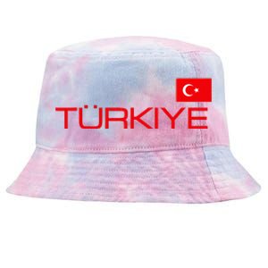 Turkiye Turkey Flag Turkish Sports Jersey Style Tie-Dyed Bucket Hat