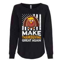 Turkey Trump Funny Make Thanksgiving Great Again Flag Sweatshirt Womens California Wash Sweatshirt