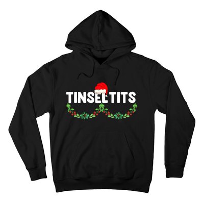 Tinsel Tits Funny Couple Christmas Jingle Balls Tinsel Tits Hoodie