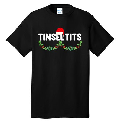 Tinsel Tits Funny Couple Christmas Jingle Balls Tinsel Tits Tall T-Shirt