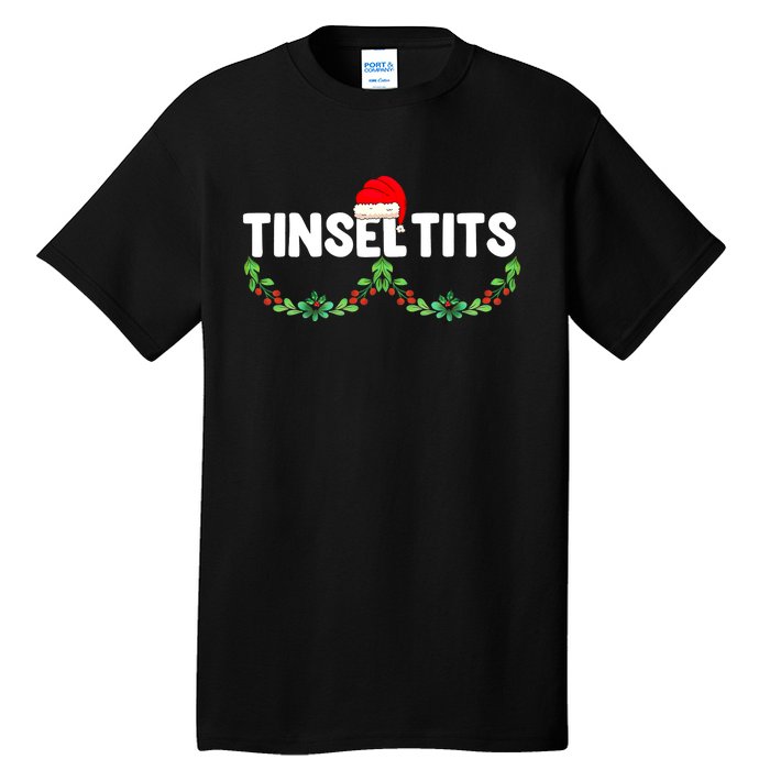 Tinsel Tits Funny Couple Christmas Jingle Balls Tinsel Tits Tall T-Shirt