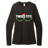 Tinsel Tits Funny Couple Christmas Jingle Balls Tinsel Tits Womens CVC Long Sleeve Shirt