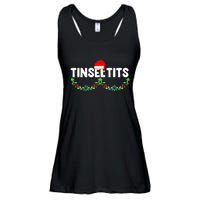 Tinsel Tits Funny Couple Christmas Jingle Balls Tinsel Tits Ladies Essential Flowy Tank