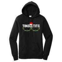 Tinsel Tits Funny Couple Christmas Jingle Balls Tinsel Tits Women's Pullover Hoodie