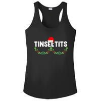 Tinsel Tits Funny Couple Christmas Jingle Balls Tinsel Tits Ladies PosiCharge Competitor Racerback Tank