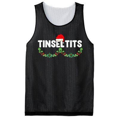 Tinsel Tits Funny Couple Christmas Jingle Balls Tinsel Tits Mesh Reversible Basketball Jersey Tank