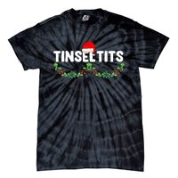 Tinsel Tits Funny Couple Christmas Jingle Balls Tinsel Tits Tie-Dye T-Shirt