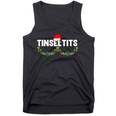 Tinsel Tits Funny Couple Christmas Jingle Balls Tinsel Tits Tank Top