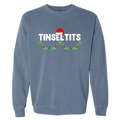 Tinsel Tits Funny Couple Christmas Jingle Balls Tinsel Tits Garment-Dyed Sweatshirt