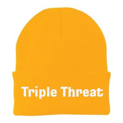 Triple Threat For Trio Of Guitar Playing Buds Or Triplets Knit Cap Winter Beanie