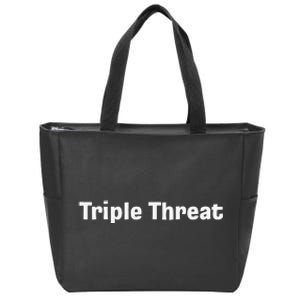 Triple Threat For Trio Of Guitar Playing Buds Or Triplets Zip Tote Bag