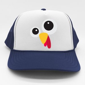 Thanksgiving Turkey Face Costume Set Trucker Hat