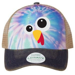 Thanksgiving Turkey Face Costume Set Legacy Tie Dye Trucker Hat