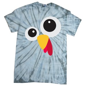 Thanksgiving Turkey Face Costume Set Tie-Dye T-Shirt