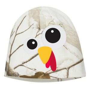 Thanksgiving Turkey Face Costume Set Kati - Camo Knit Beanie