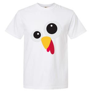 Thanksgiving Turkey Face Costume Set Garment-Dyed Heavyweight T-Shirt