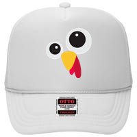 Thanksgiving Turkey Face Costume Set High Crown Mesh Back Trucker Hat