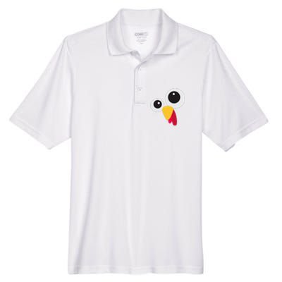 Thanksgiving Turkey Face Costume Set Men's Origin Performance Piqué Polo