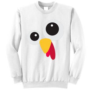 Thanksgiving Turkey Face Costume Set Sweatshirt